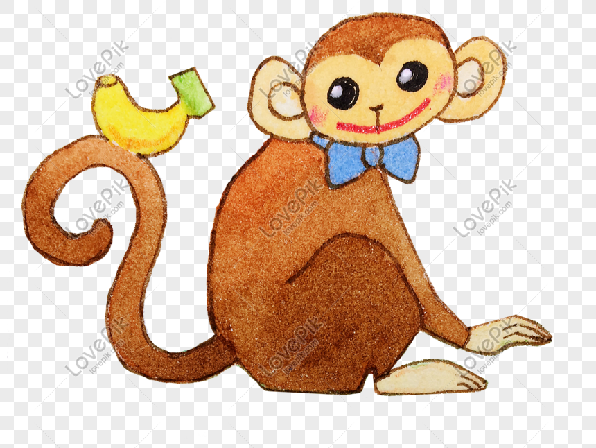 Cute Animal Little Monkey Illustration Png Image Picture Free Download Lovepik Com