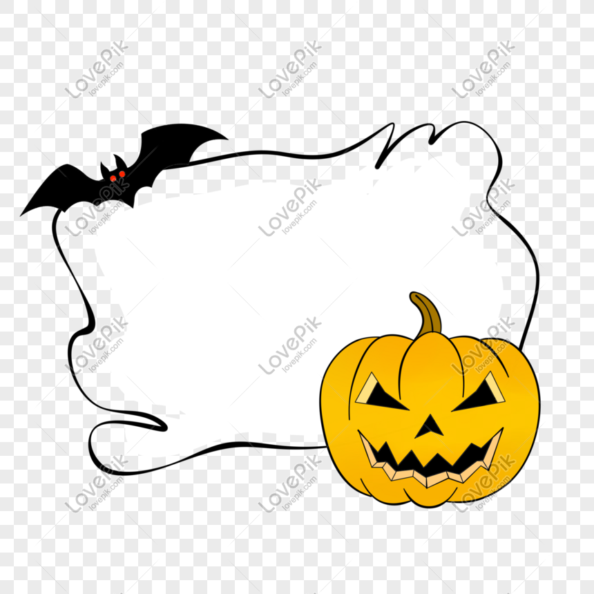 Hình ảnh Halloween Bí Ngô Minh Họa Biên Giới PNG Miễn Phí Tải Về ...