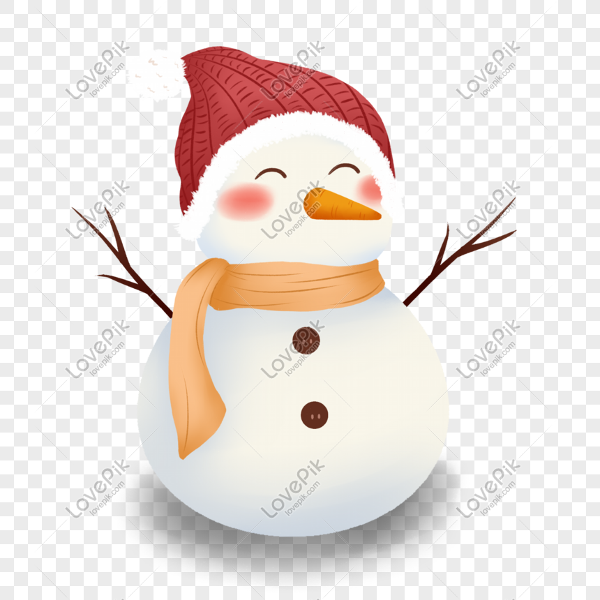 Winter Cute Cartoon Snowman PNG Transparent And Clipart Image For ...