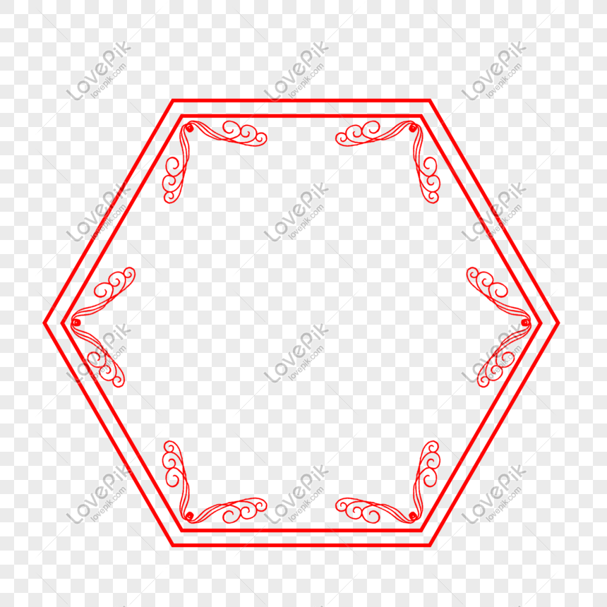 六角形パターンの境界線図イメージ グラフィックス Id Prf画像フォーマットpsd Jp Lovepik Com