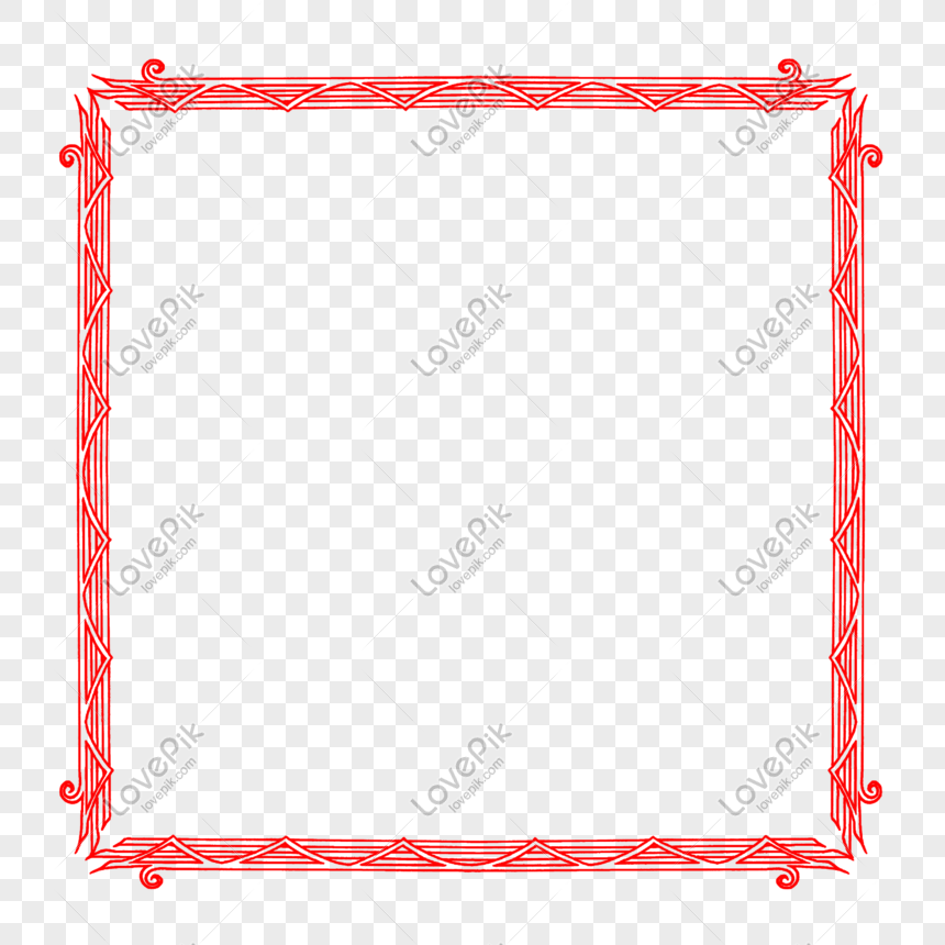 Red Chinese Border Illustration PNG Transparent Image And Clipart Image ...