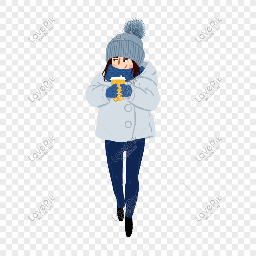 Winter Series Wearing Warm Cartoon Characters Holding Hot Drinks PNG Image  Free Download And Clipart Image For Free Download - Lovepik | 611324861