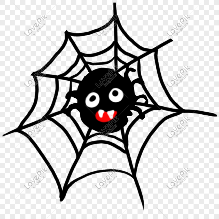 Cartoon Black Spider Web Spider Element PNG Transparent Background And  Clipart Image For Free Download - Lovepik | 611347770