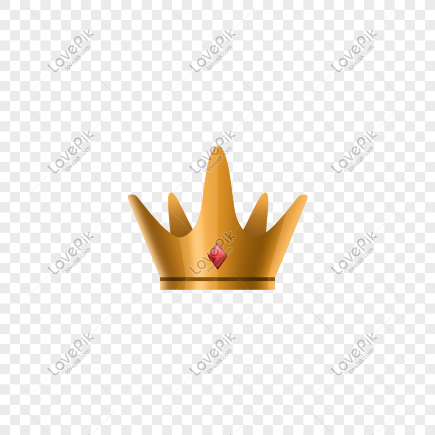 Golden crown icon for vip members in roblox