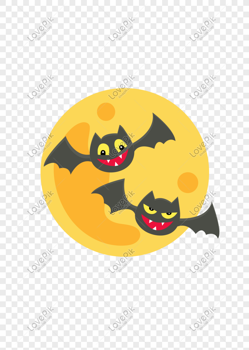 Murciélagos De Halloween Luna Rara PNG Imágenes Gratis - Lovepik