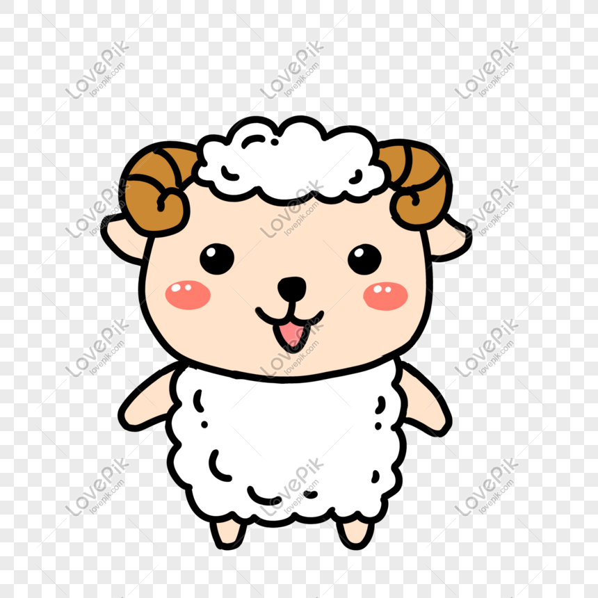Cute Pet Little Sheep Hand Drawn Illustration Png Transparent Background  And Clipart Image For Free Download - Lovepik | 611351790