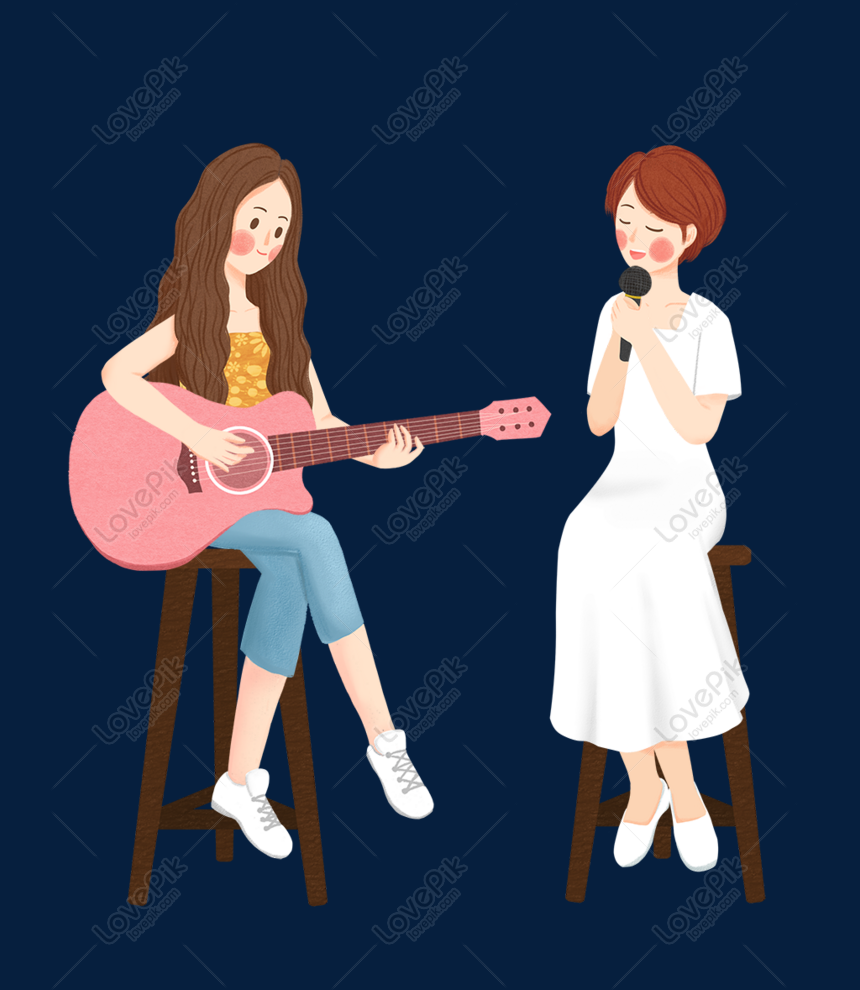 Music Theme Singer Theme Illustration PNG Free Download And Clipart Image  For Free Download - Lovepik | 611354793