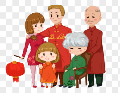 Traditional Family Of Five Family Portraits PNG Transparent And Clipart ...