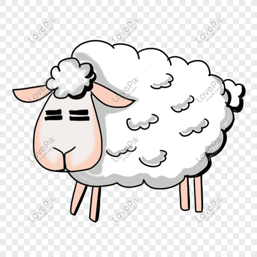 Hình ảnh Phim Hoạt Hình đơn Giản Hình Con Cừu Vẽ Tay Minh Họa Png ...