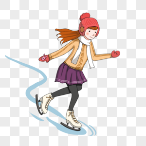 Skiing Cartoon Girl PNG Images With Transparent Background | Free ...