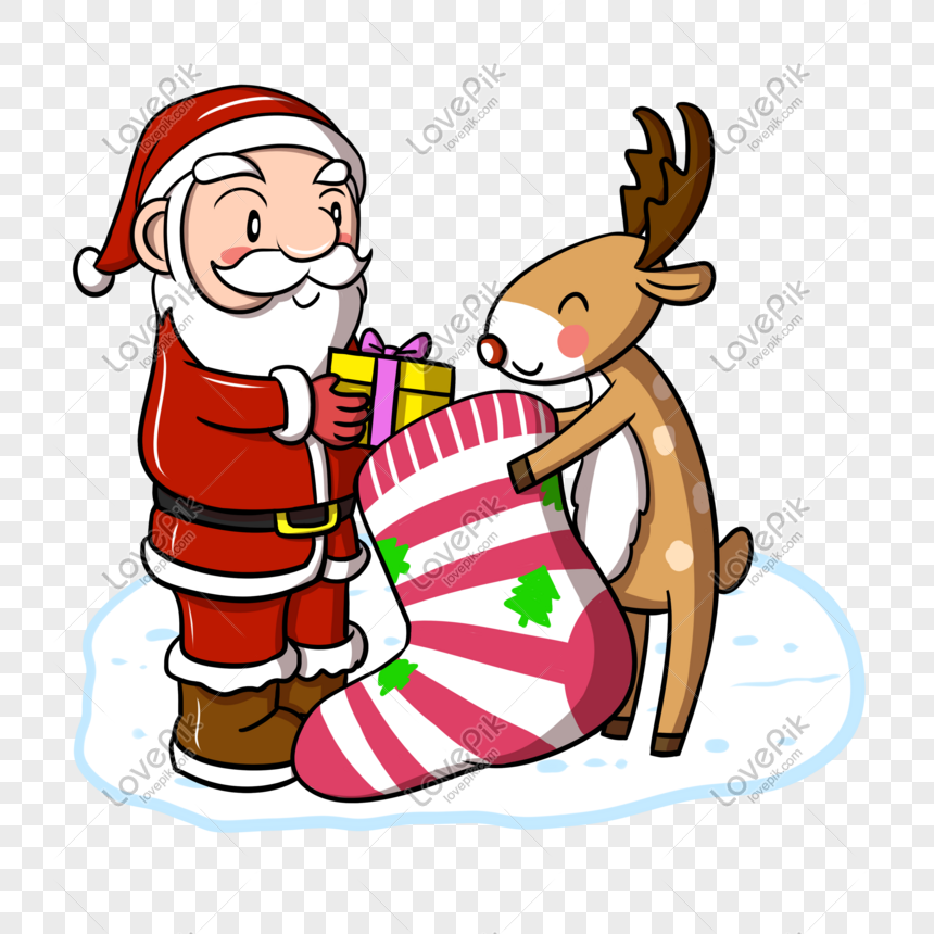 Santa Claus Cartoon png download - 500*623 - Free Transparent Reindeer png  Download. - CleanPNG / KissPNG