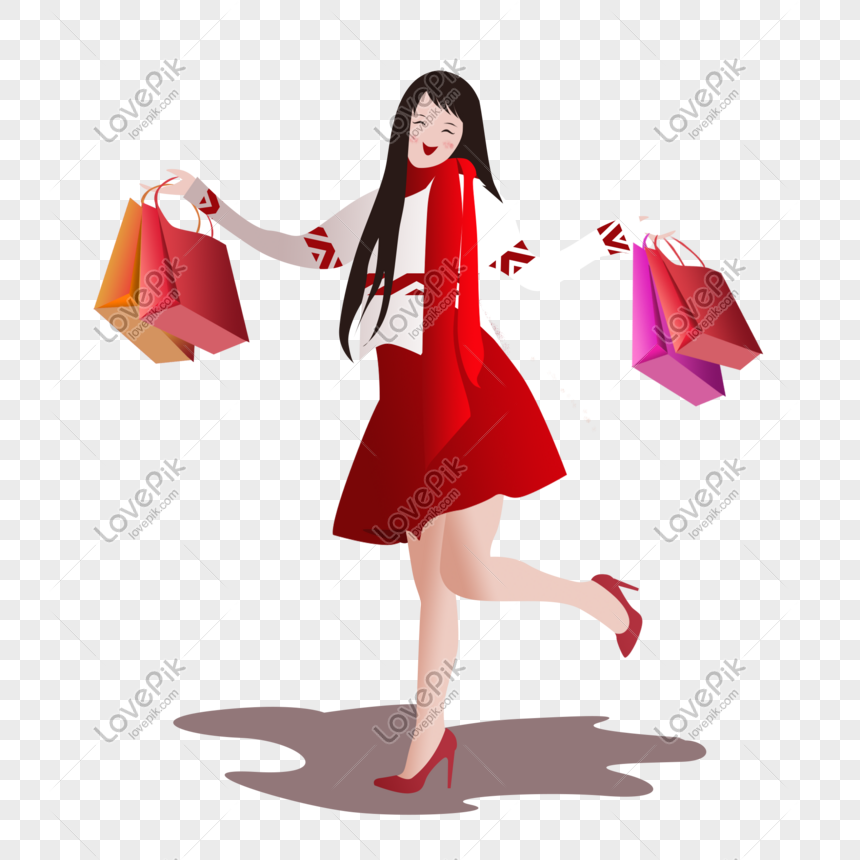 Shopping Buy Buy Buy Shopping Naughty Girl PNG White Transparent And  Clipart Image For Free Download - Lovepik | 611368542