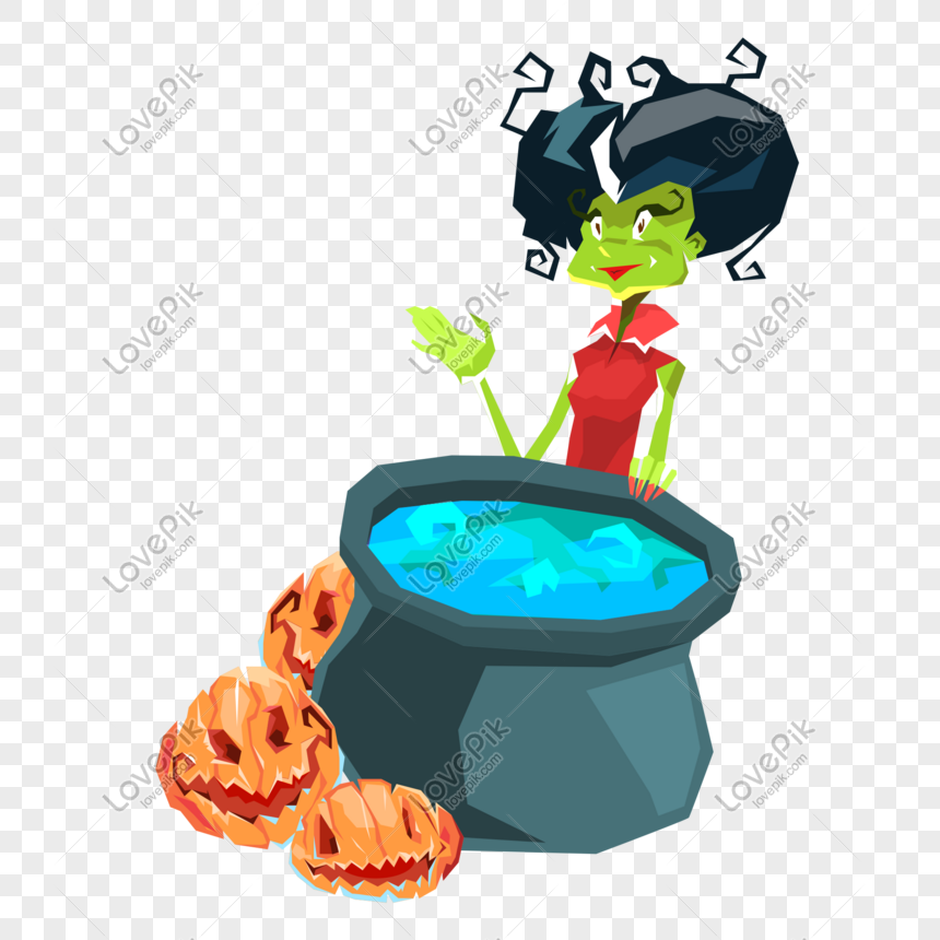 Bruxa De Halloween Face Verde Cartoon PNG , Bruxa, Dia Das Bruxas