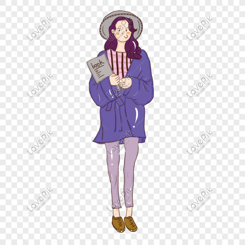 シンプルなファッション秋の女の子女の子手描きイラストpsdソースファイルイメージ グラフィックス Id Prf画像フォーマットpsd Jp Lovepik Com