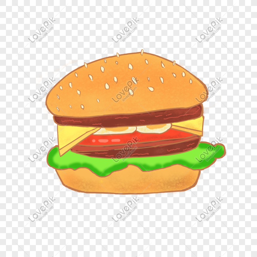 Nhìn vào hình vẽ hamburger cute này, bạn có cảm giác như đang được thưởng thức một bữa ăn trưa thật ngon và đáng nhớ. Từ chiếc bánh mỏng giòn, chả giò thơm ngon, cà chua tươi đúng điệu và lớp phô mai tan chảy... Tất cả tạo nên một bức tranh ấn tượng, đáng yêu và thật sự hấp dẫn.
