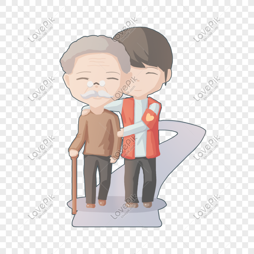 Care Help Elderly PNG Images With Transparent Background | Free ...