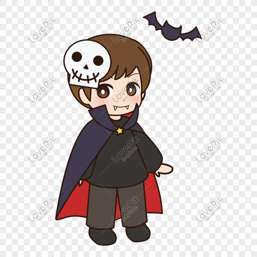 Halloween Kawaii Cartoon Cute Vampire Boy PNG Transparent And Clipart Image  For Free Download - Lovepik | 611386326