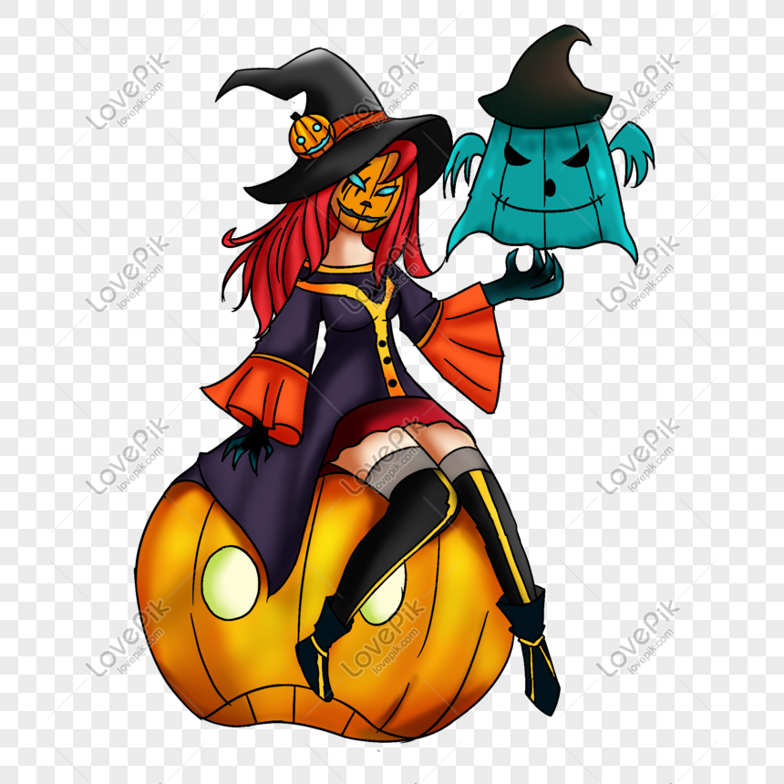 Witch Illustrator Halloween Witch Sorcerer Png Image Picture Free Download Lovepik Com