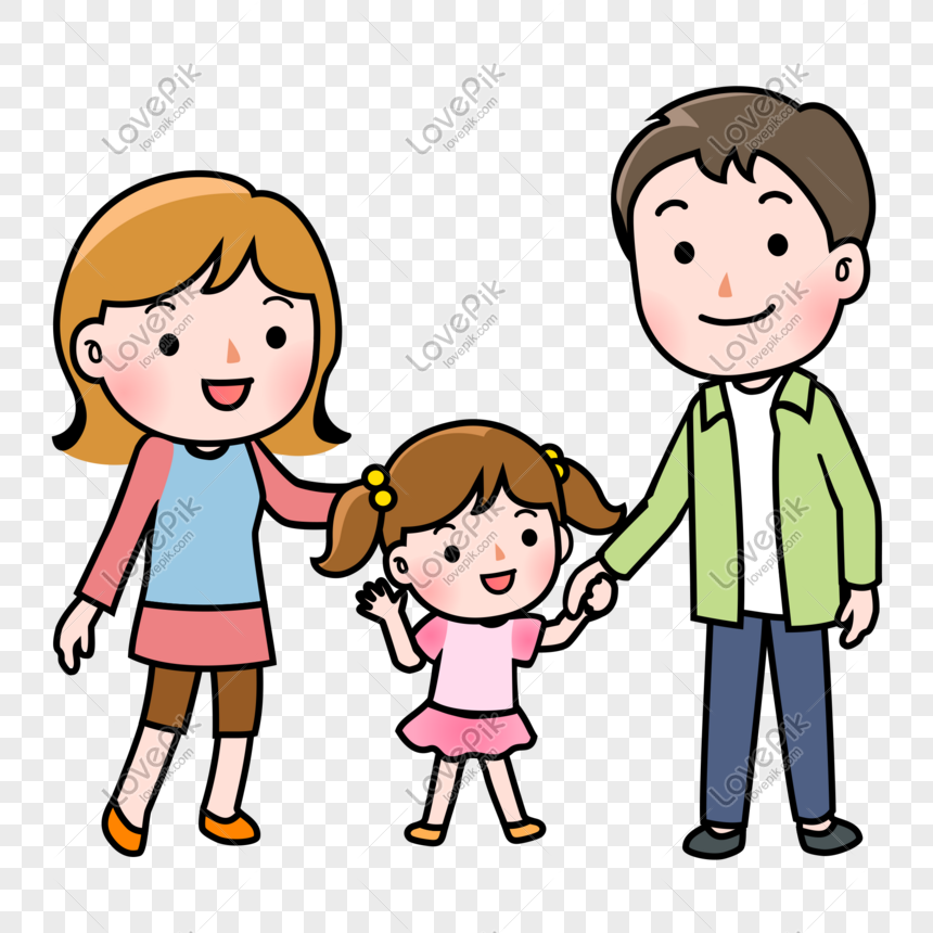 Cute Cartoon Warm Family Of Three Png Image Picture Free Download 611391526 Lovepik Com