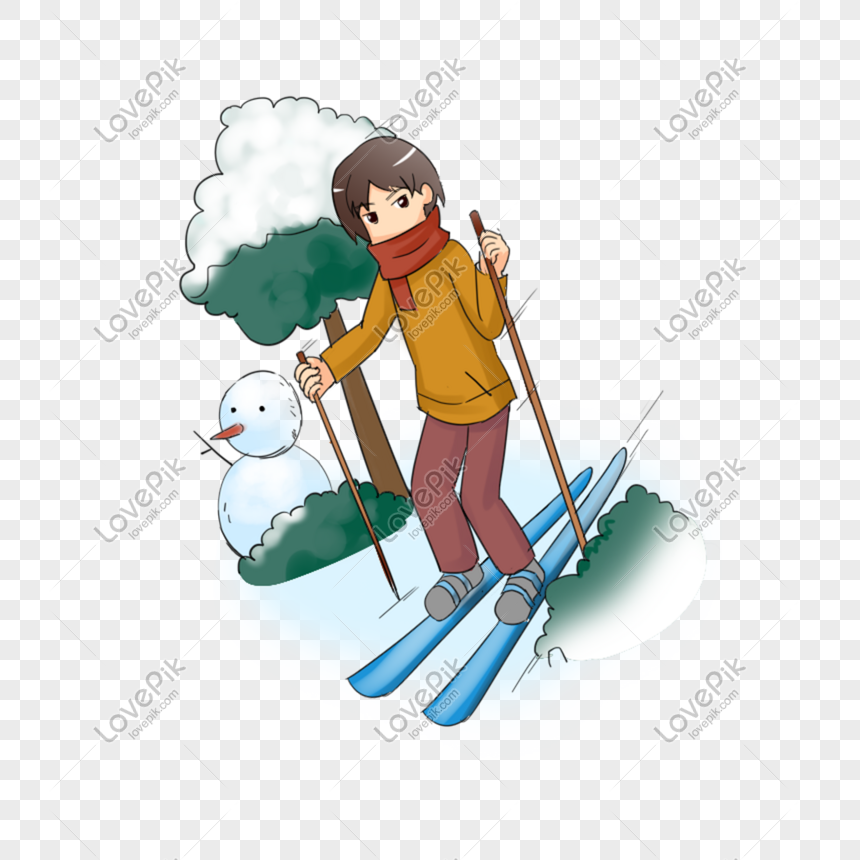 Hướng dẫn Vẽ người trượt tuyết đơn giản nhất