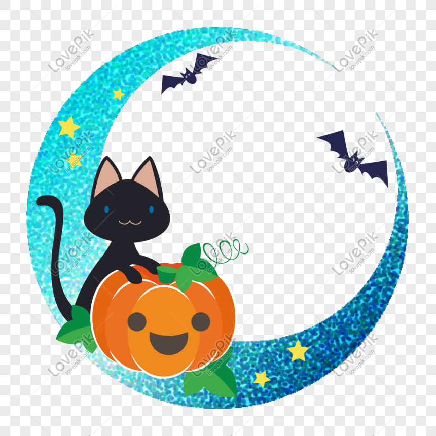 Halloween Halloween Gatito Calabaza Dibujos Animados Murciélago PNG  Imágenes Gratis - Lovepik