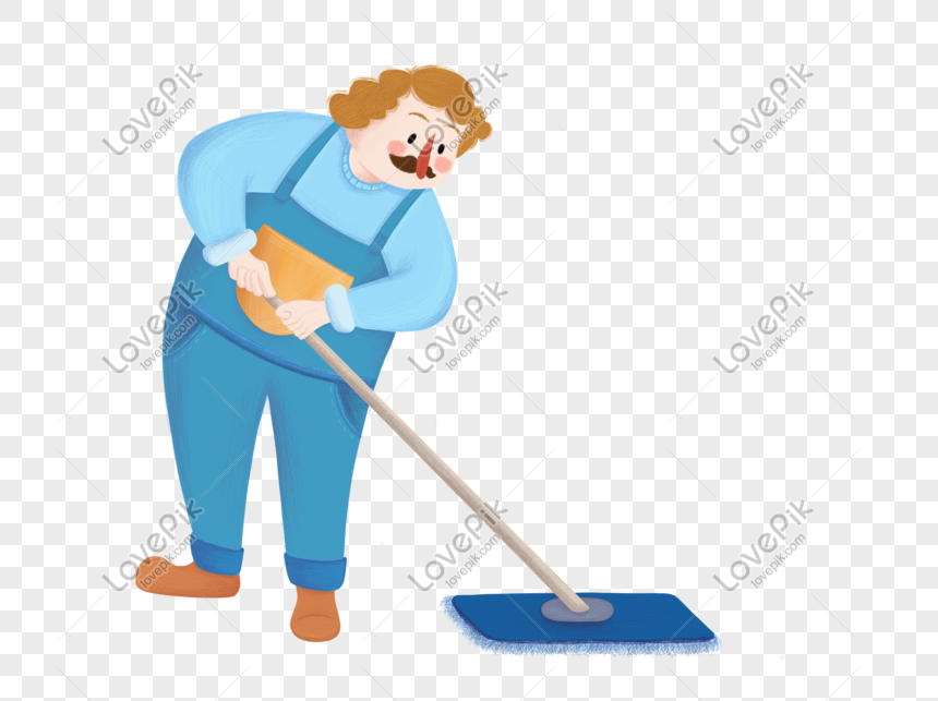 Cleaning Cartoon Illustration Material PNG White Transparent And Clipart  Image For Free Download - Lovepik | 611393072