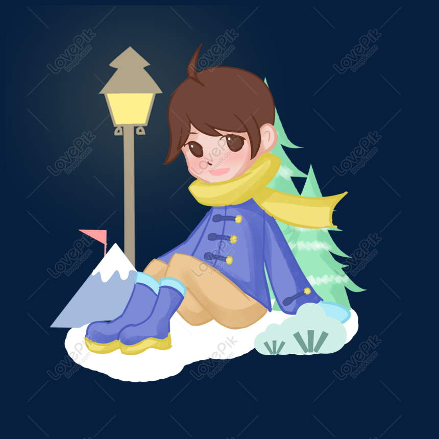 手描き冬旅行小さな女の子キャラクターイラストイメージ グラフィックス Id Prf画像フォーマットpsd Jp Lovepik Com