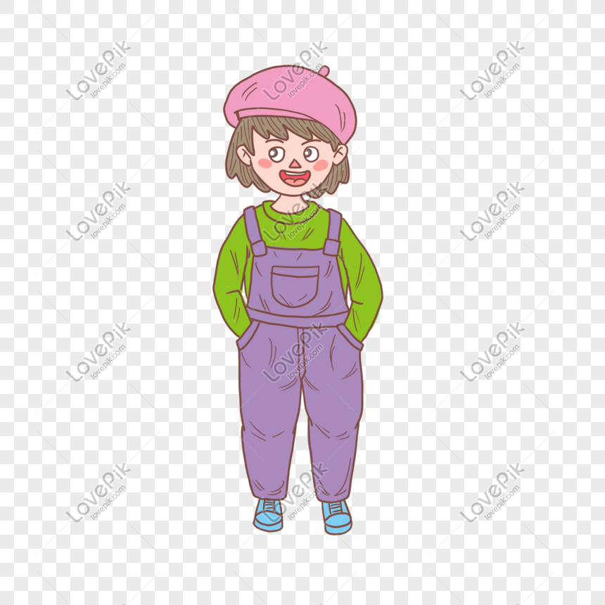 Winter Winter Hat Girl Cartoon Hand Drawn, Winter, Winter, Little Boy ...