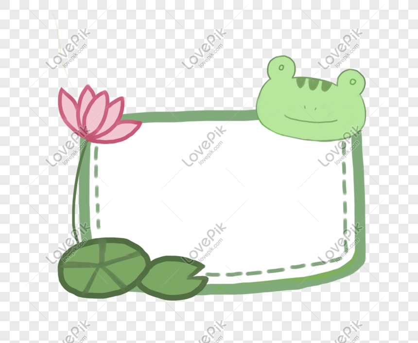 Cartoon Hand Drawn Baby Frog Border Illustration PNG White Transparent And  Clipart Image For Free Download - Lovepik | 611393112