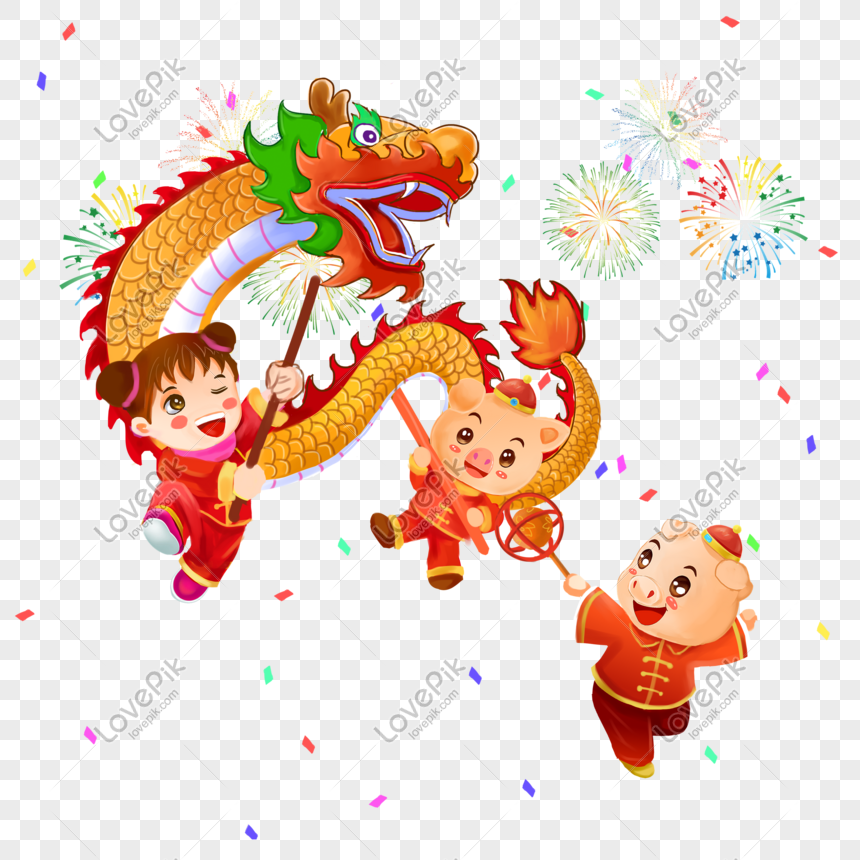 Cartoon Lantern Chinese New Year Pig PNG Picture And Clipart Image For ...