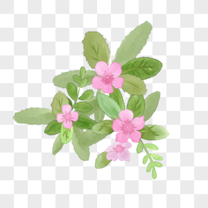 Pink Watercolor Flowers PNG Transparent Background And Clipart Image ...