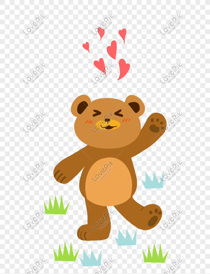 Ilustrasi Beruang Kartun Binatang PNG Grafik Gambar Unduh Gratis Lovepik