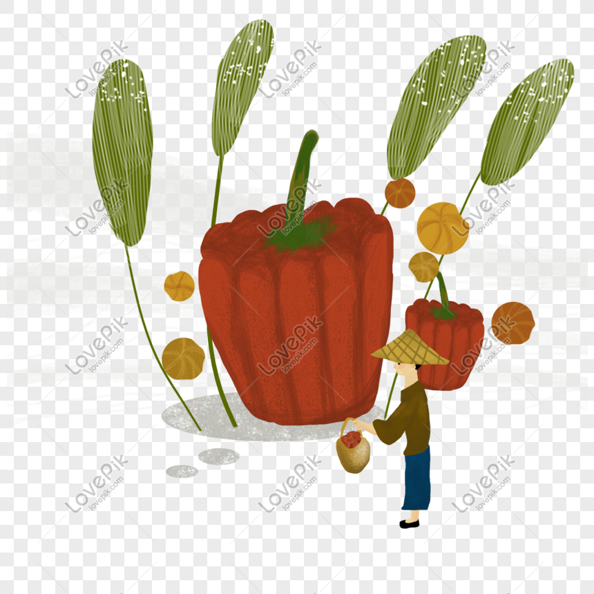 Autumn Harvest View Illustrator Png Picture, Autumn Harvest Scenery ...