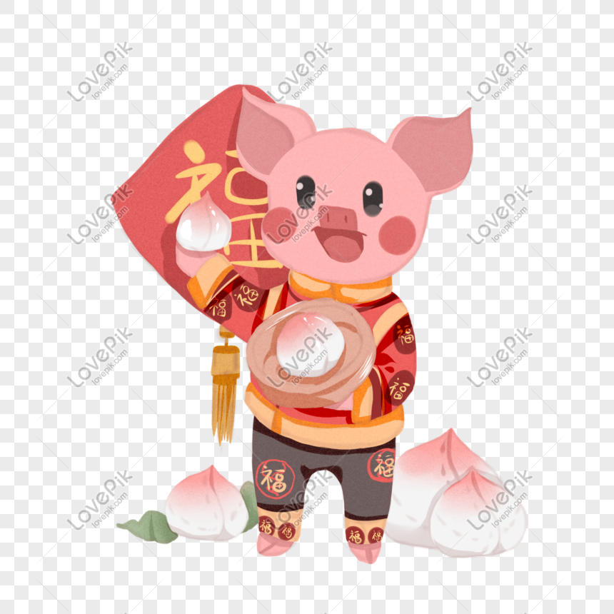 Hand Drawn Wearing Tangled Cartoon Pig Illustration PNG Image Free Download  And Clipart Image For Free Download - Lovepik | 611405791