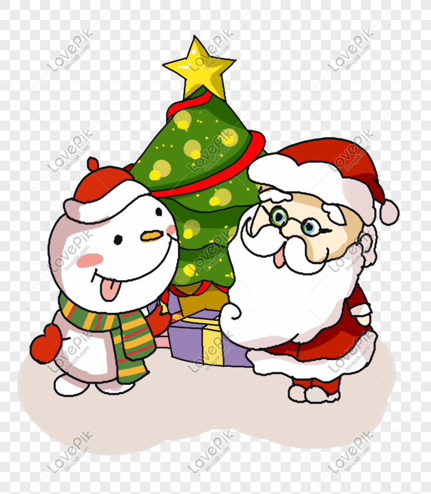 Christmas holiday festival gift present cartoon illustration two, Christmas, christmas, holiday png image