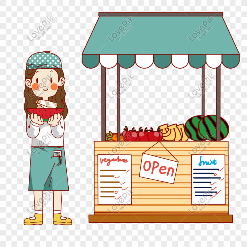 Hand Drawn Convenient Fruit Shop Illustration PNG Free Download And Clipart  Image For Free Download - Lovepik | 611415413