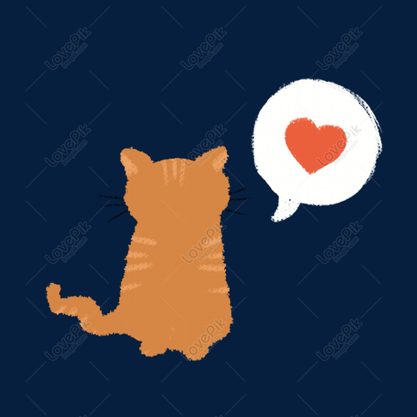 Hình ảnh Mèo Yêu Hoạt Hình Dễ Thương PNG Miễn Phí Tải Về - Lovepik