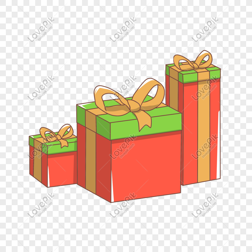 Gift box PNG transparent image download, size: 600x379px