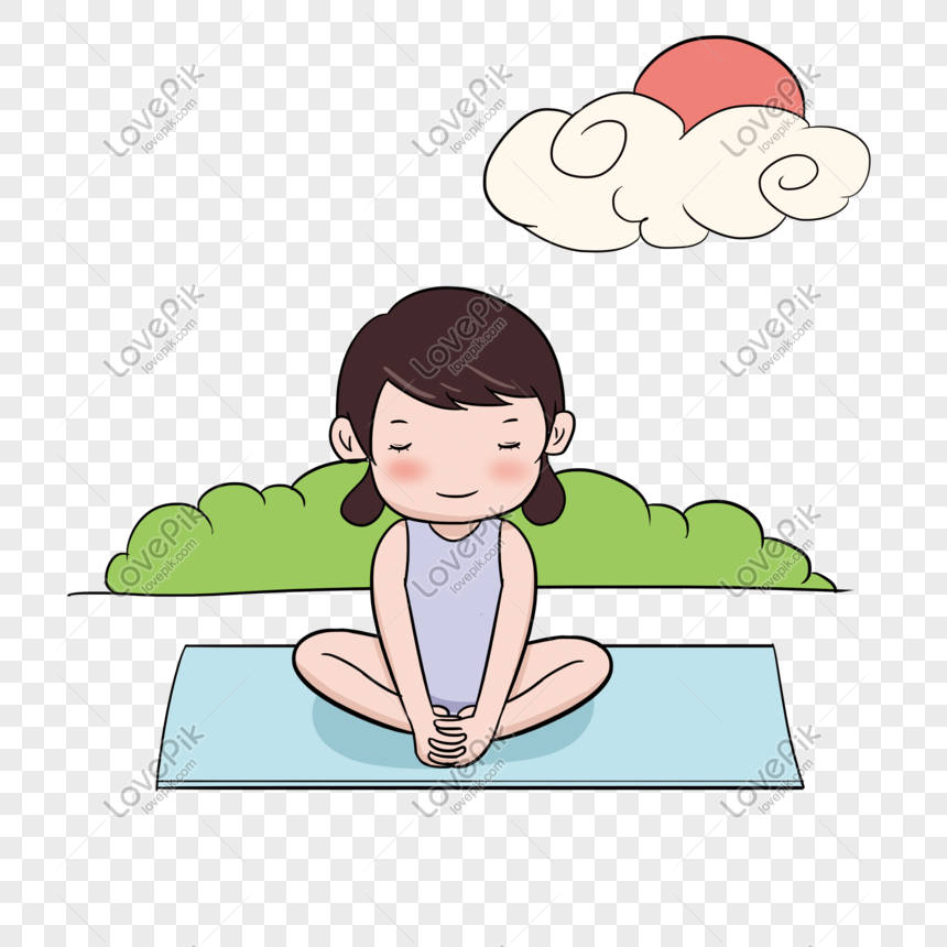 Hand Drawn Cute Yoga Girl Illustration PNG Hd Transparent Image And Clipart  Image For Free Download - Lovepik | 611436014