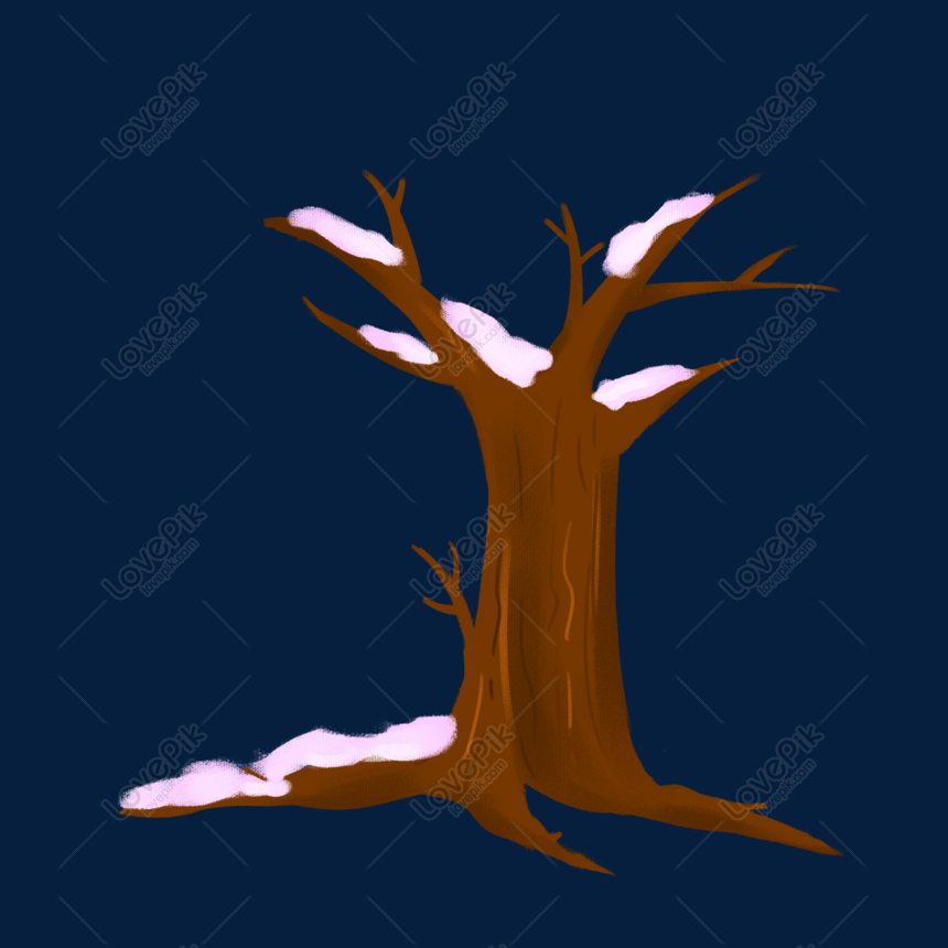 Dibujado A Mano árbol De Invierno En árbol Grande Ilustración PNG Imágenes  Gratis - Lovepik