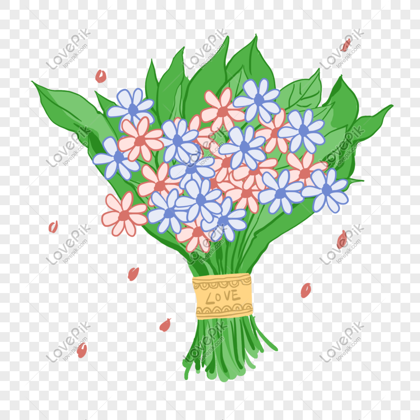 Hand Drawn Wedding Bouquet Illustration Free PNG And Clipart Image ...