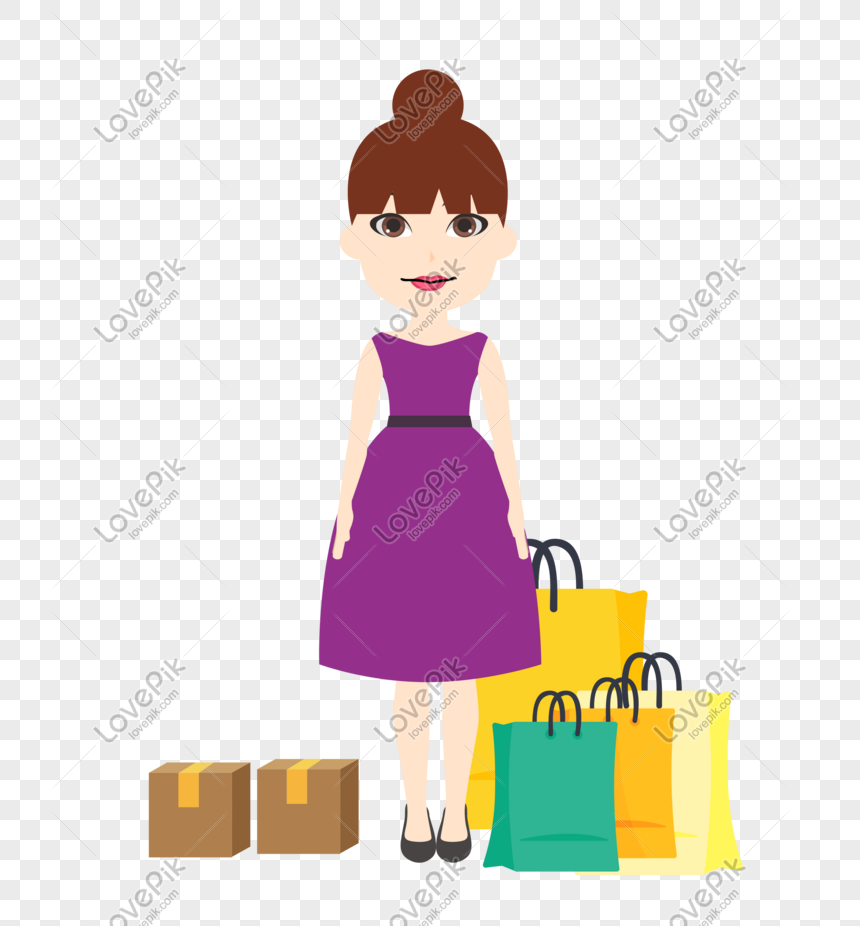 Double Eleven Female Consumer Cartoon Characters PNG Transparent Image And  Clipart Image For Free Download - Lovepik | 611439497
