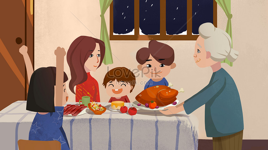 24+ Gambar Kartun Makan Bersama Keluarga - Kumpulan Gambar Kartun