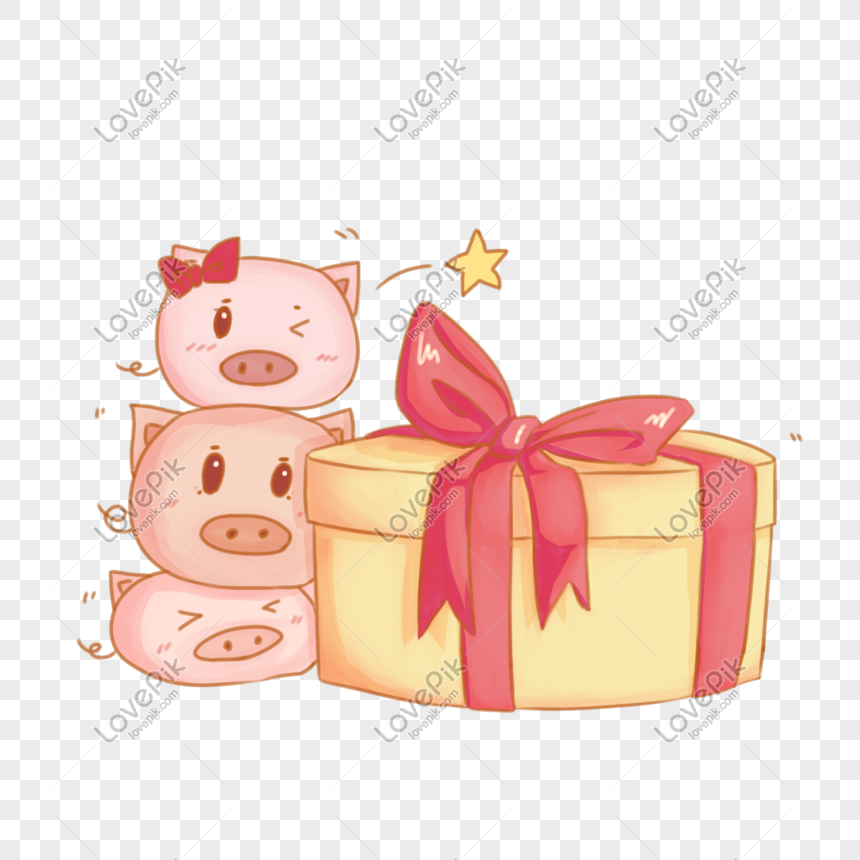 Gift Giving Cartoon Hand Drawn Illustration PNG Hd Transparent Image And  Clipart Image For Free Download - Lovepik | 611436444
