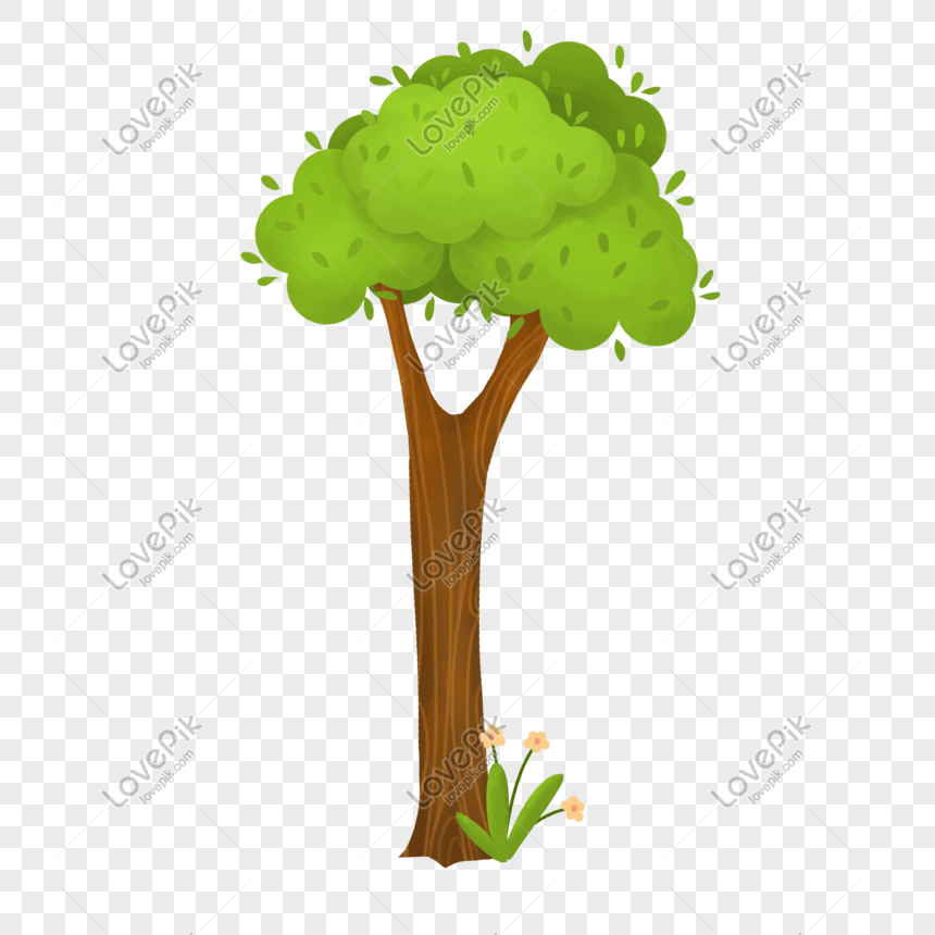 大きな木のイラストの手描きの長い新しい葉イメージ グラフィックス Id Prf画像フォーマットpsd Jp Lovepik Com
