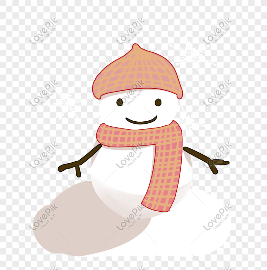 手描き冬かわいい雪だるまのイラストイメージ グラフィックス Id Prf画像フォーマットpsd Jp Lovepik Com