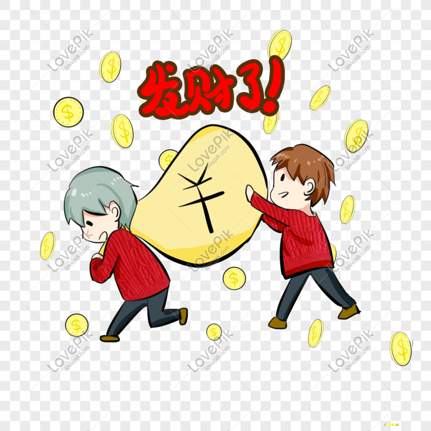 Cute Cartoon Boy Carrying Big Money Bag PNG Picture And Clipart Image For  Free Download - Lovepik | 611452305