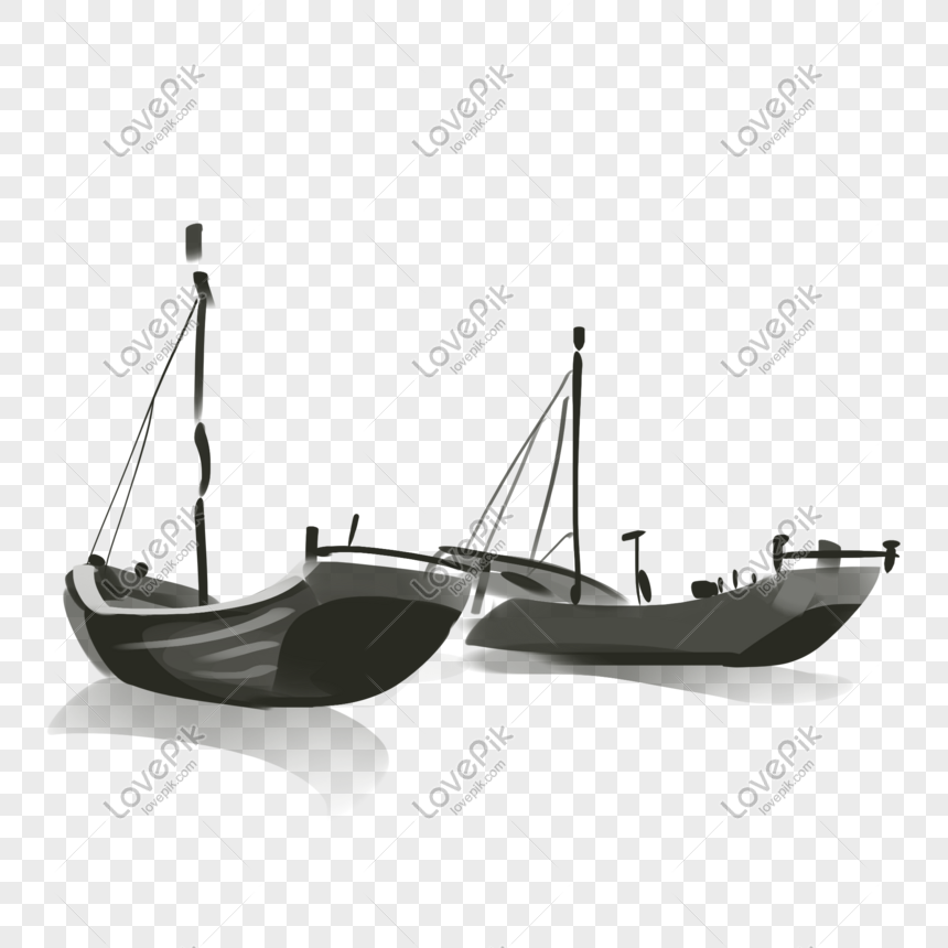 tinta ilustrasi dua perahu nelayan png grafik gambar unduh gratis lovepik tinta ilustrasi dua perahu nelayan png
