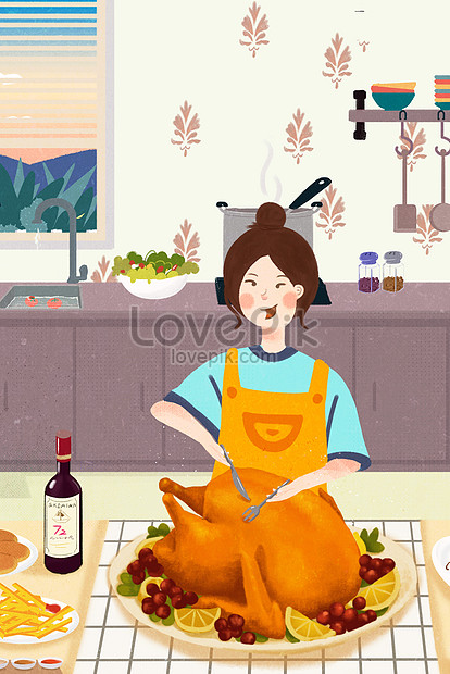 感謝祭トルコキッチン料理イラストイメージ 図 Id Prf画像フォーマットjpg Jp Lovepik Com
