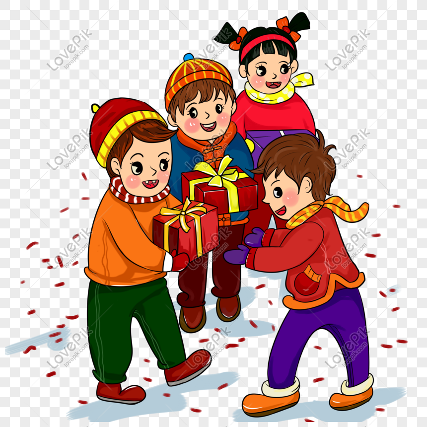 kids giving gifts